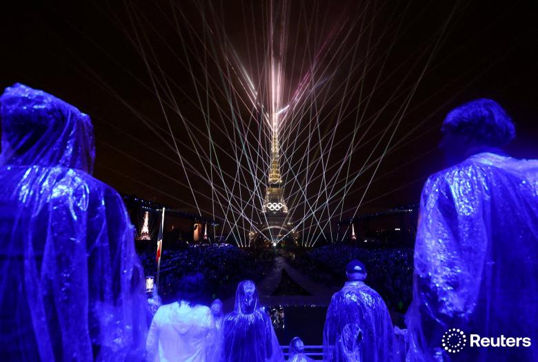 من حفل إفتتاح أولمبياد باريس 2024 - صورة من حساب @reuterspictures على إكس