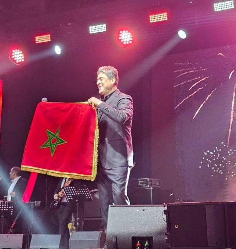 وائل كفوري من حفله بالمغرب - صورة من X