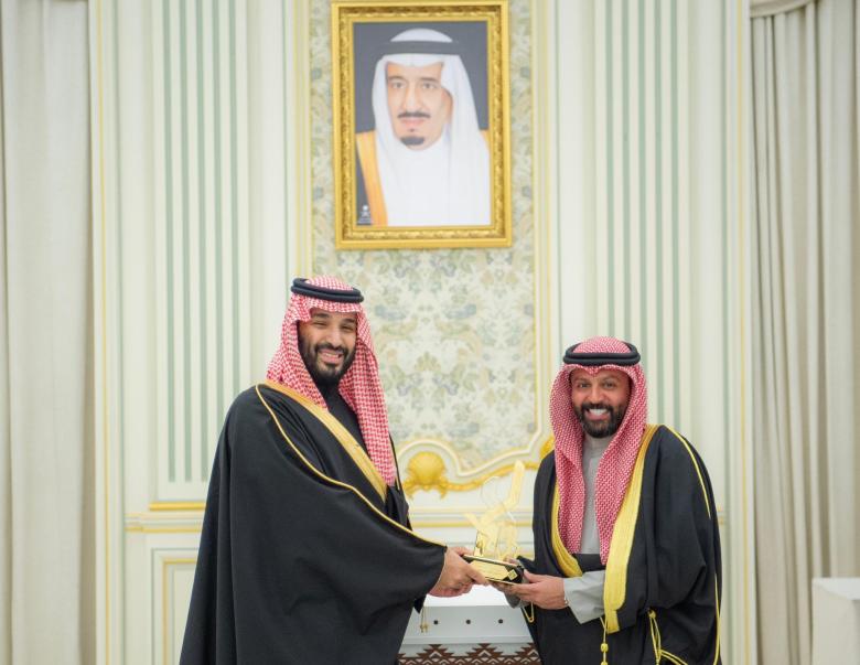  الأمير محمد بن سلمان و يعقوب بو شهري