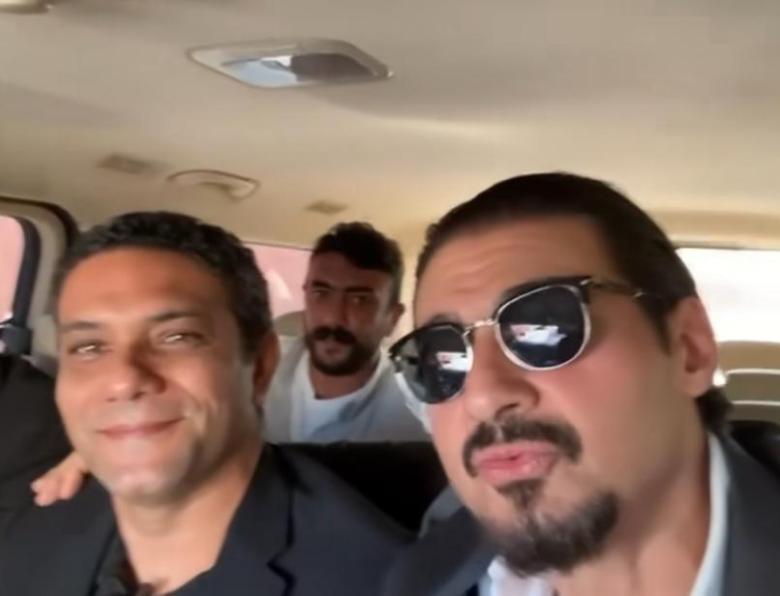 ياسر جلال وآسر ياسين وأحمد العوضي