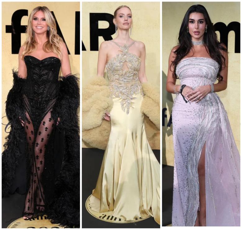 من ياسمين الى هيدي كلوم إطلالات النجمات في amfAR 2025 بتوقيع عالمي 