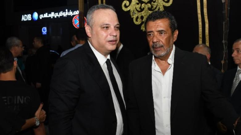شريف خيرالله في عزاء والد تامر عبدالمنعم