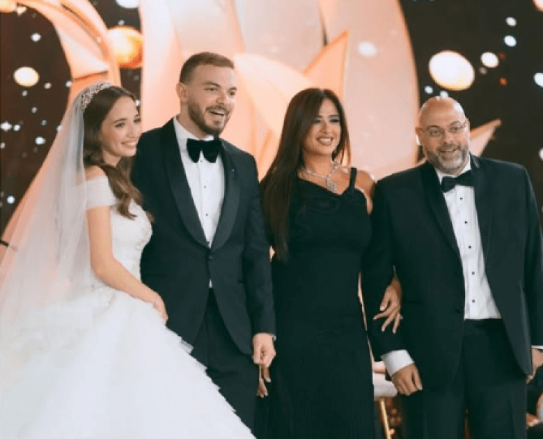 حفل زفاف ابن عمرو الليثي وابنة تامر امين 