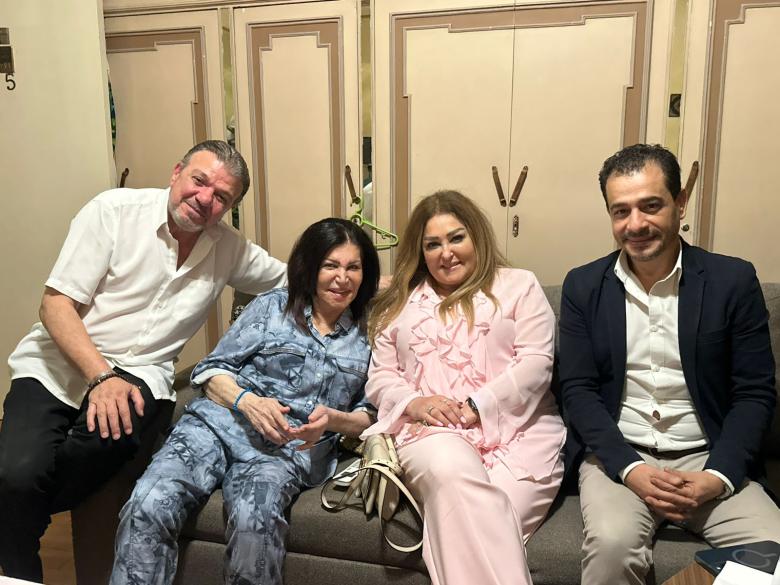 زيارة نقابة المهن التمثيلية لنجوى فؤاد