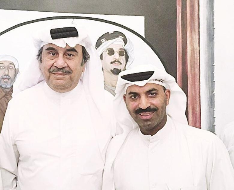 طارق العلي مع الراحل عبدالحسين عبدالرضا - صورة من انستقرام