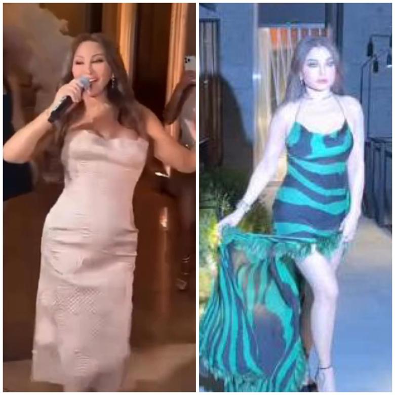 تفاصيل فساتين هيفاء وهبي واليسا في حفل زفاف يومي بيوتي