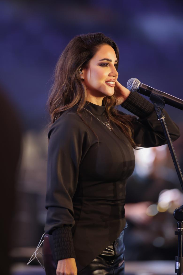 ديانا حداد في حفل بنغازي في ليبيا