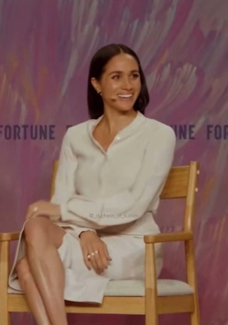 إطلالة ميغان ماركل: أناقة خريفية بلمسة عصرية في قمة Fortune بواشنطن