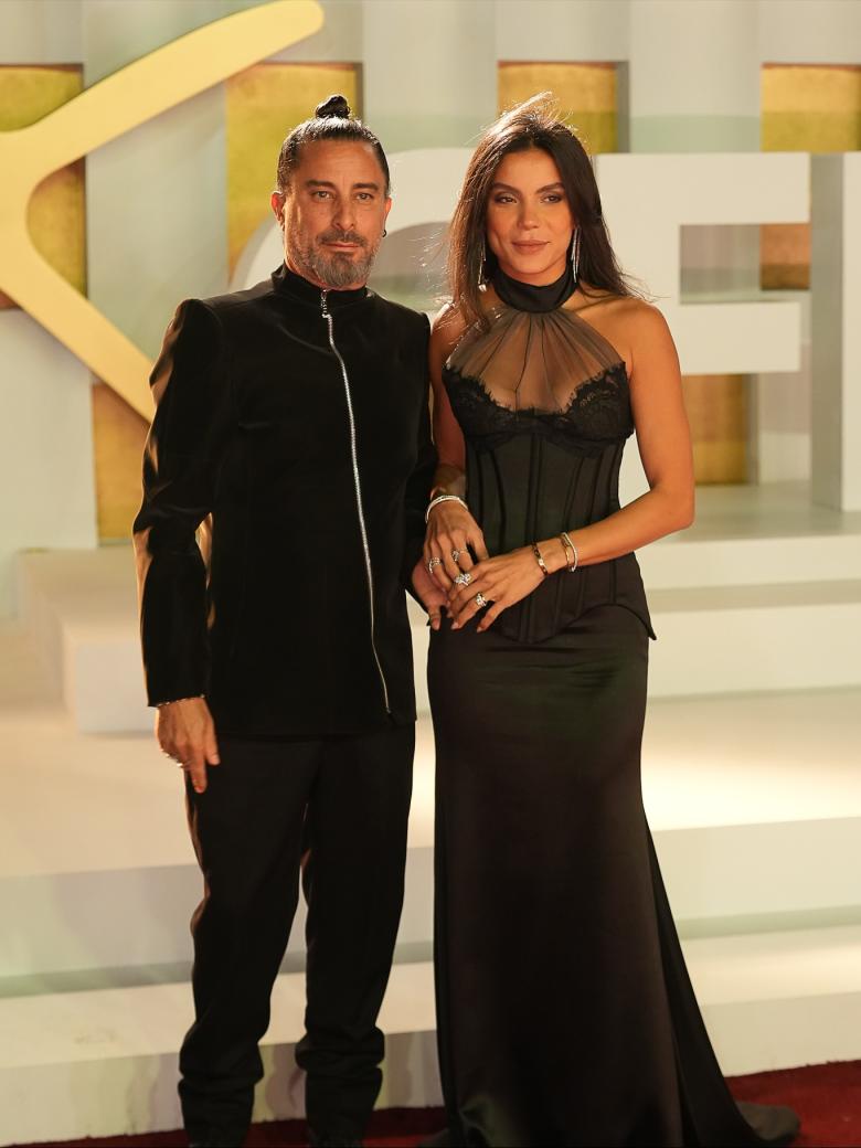 هادي الباجوري وزوجته بأول ظهور من الجونة