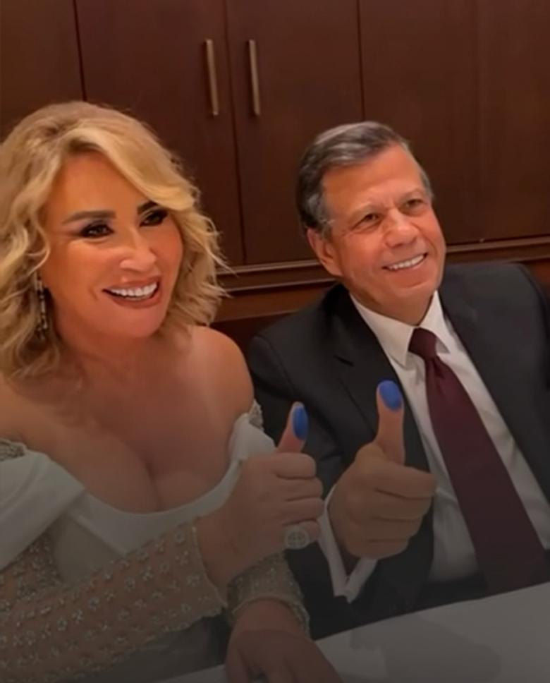 إيناس الدغيدي وزوجها