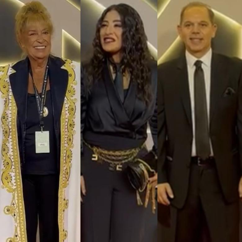 رامي إمام وشجون الهاجري ومنى واصف رامي إمام وشجون الهاجري ومنى واصف