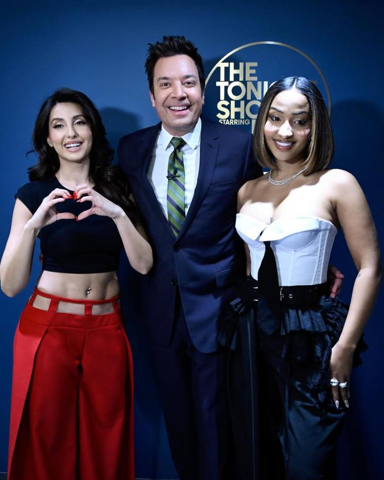 نورا فتحي Nora Fatehi - جيمي فالون Jimmy Fallon  - شينسيا Shenseea 