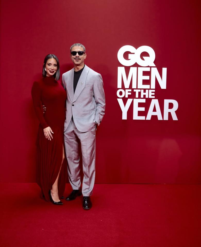 محمد فراج و بسنت شوقي  - حفل GQ Men of the year 2025 
