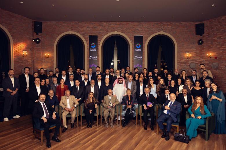 معالي المستشار تركي آل الشيخ وسط نجوم سوريا