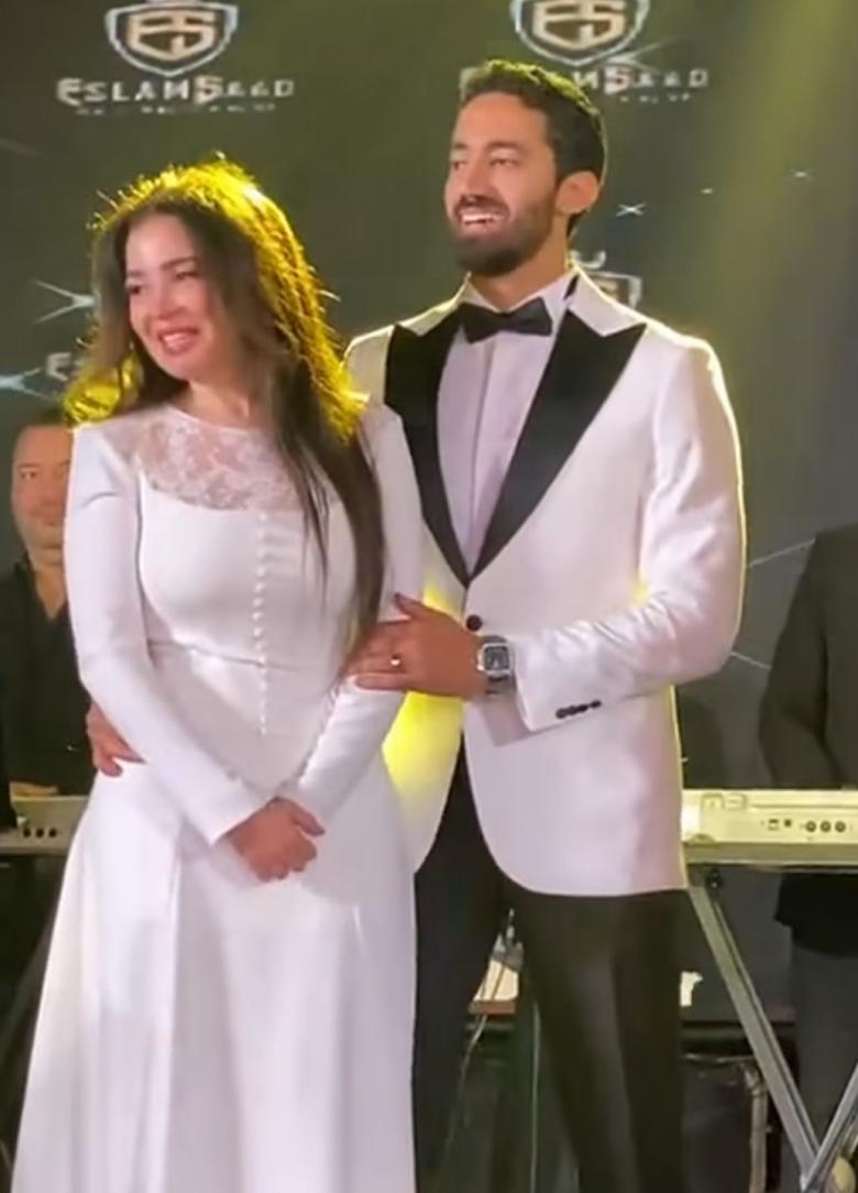 مي عز الدين وزوجها أحمد تيمور