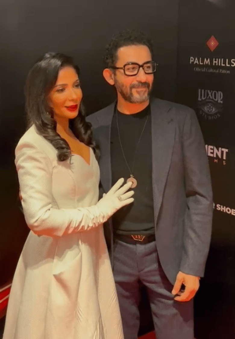 أحمد حلمي ومنى زكي بالعرض الخاص لفيلم الست