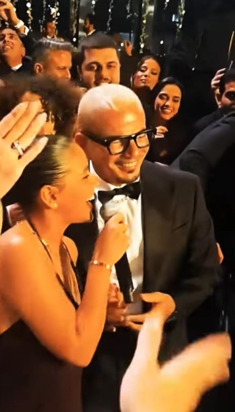 عمرو دياب وابنته جنا