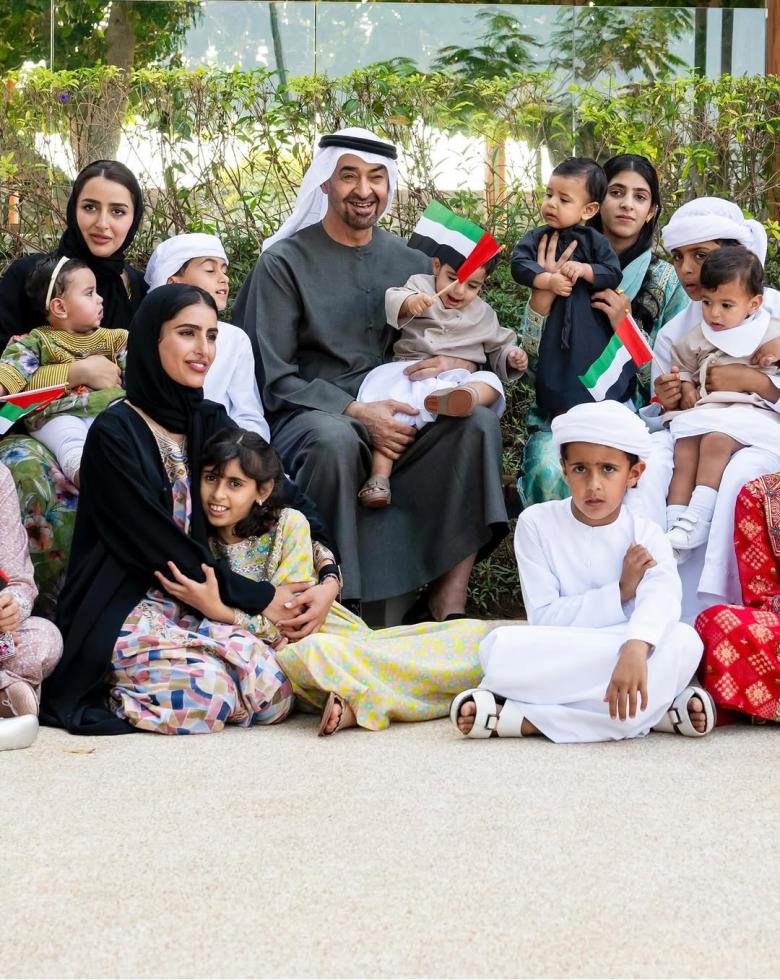 الشيخ محمد بن زايد في عيد الاتحاد الرابع والخمسين