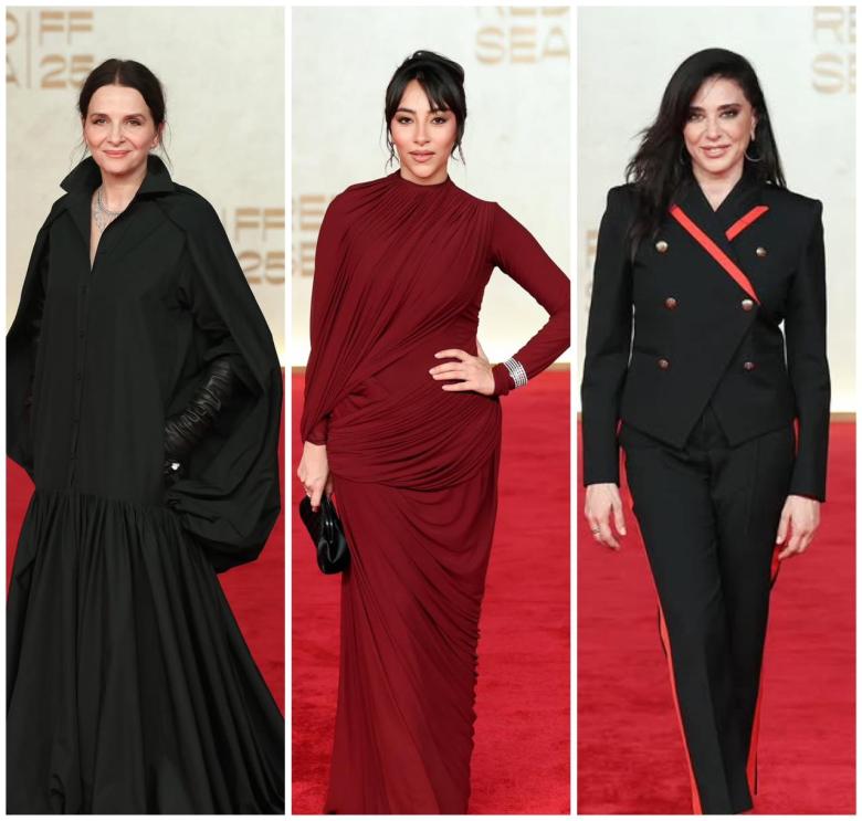 إطلالات لافتة تزيّن السجادة الحمراء في مهرجان البحر الأحمر السينمائي