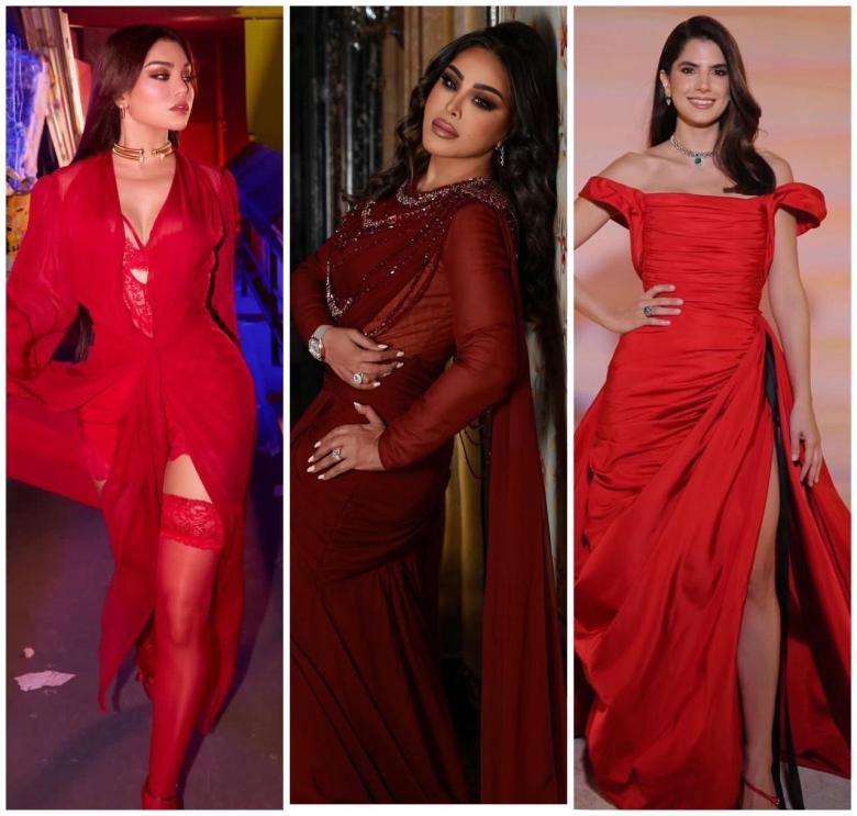 أحلام وهيفاء وهبي.. بإطلالات اللون الأحمر تزيّن الأجواء الاحتفالية هذا الشهر