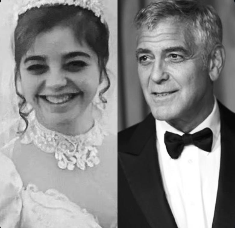 جورج كلوني وشقيقته أديليا “آدا” زايدلر - إكس