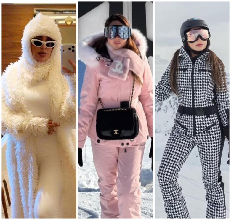 إطلالات مؤثرات الموضة على الثلج: نهى نبيل وهدى قطان