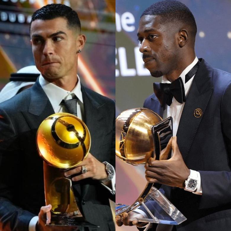 عثمان ديمبيلي وكريستيانو رونالدو 