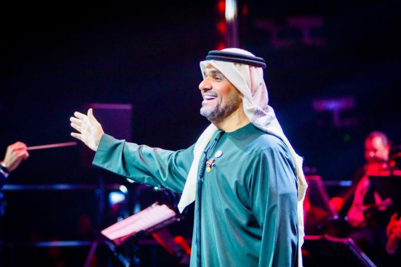 حسين الجسمي في أبوظبي