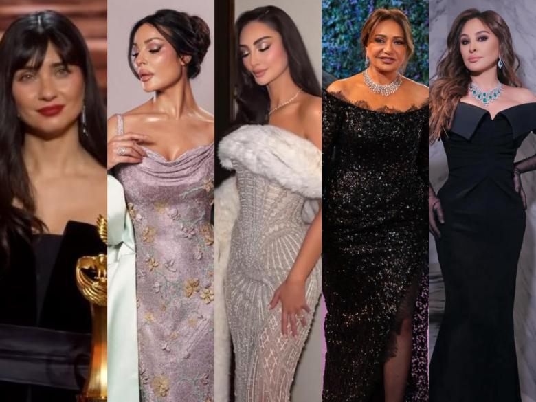 نجمات الوطن العربي يتألقن على السجادة الخزامية بحفل Joy Awards