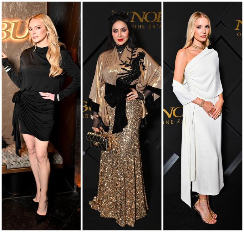 إطلالات النجوم في دبي سيطر على بعضها الطابع الياباني 