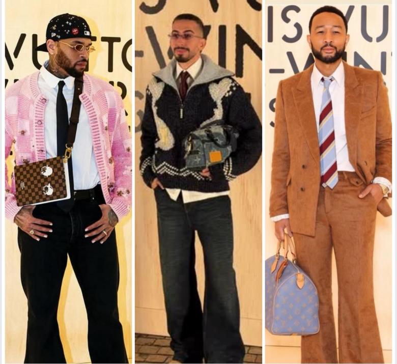 إطلالات النجوم في عرض لويس فويتون في أسبوع الموضة الرجالية