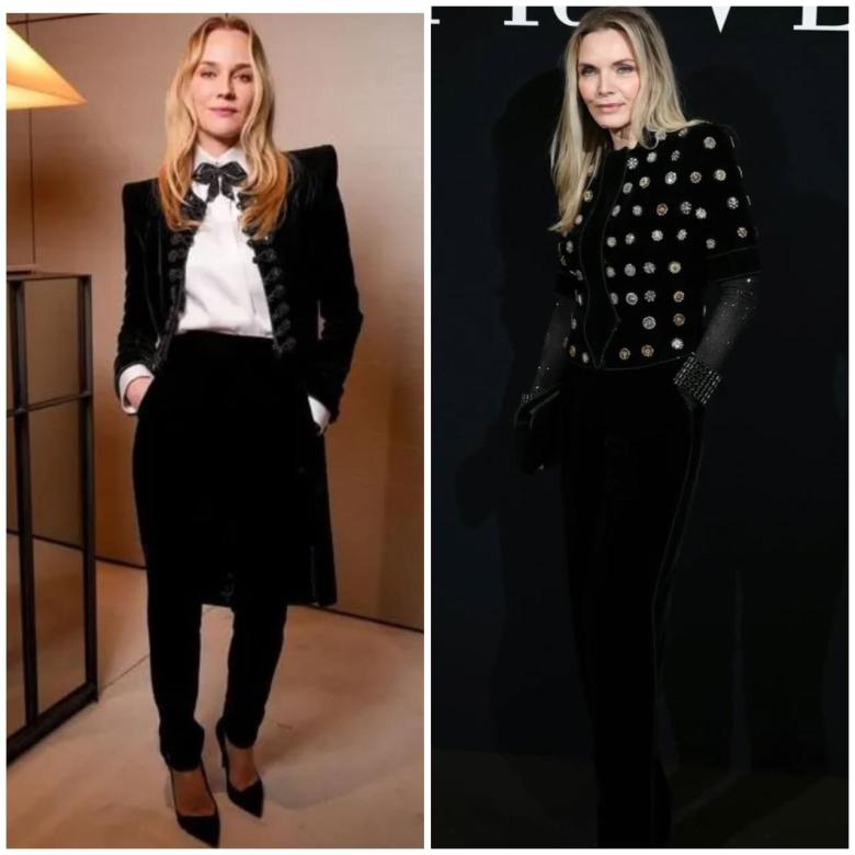 ديان كروغر، كيت هادسون وميشيل بفايفر في عرض Armani Privé