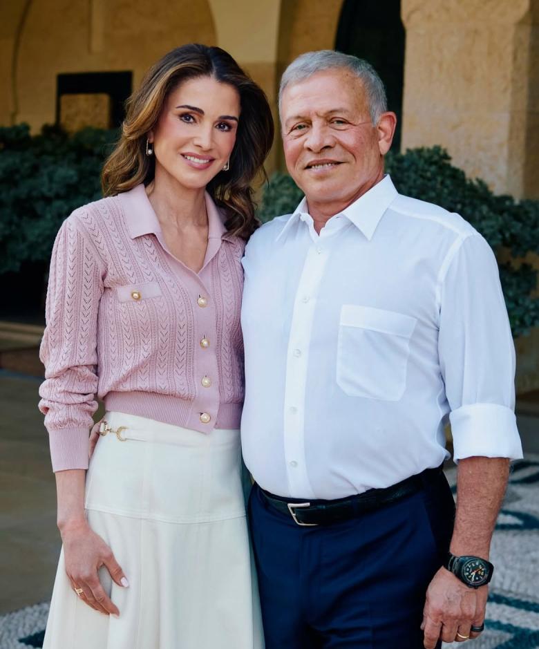 الملك عبدالله والملكة رانيا