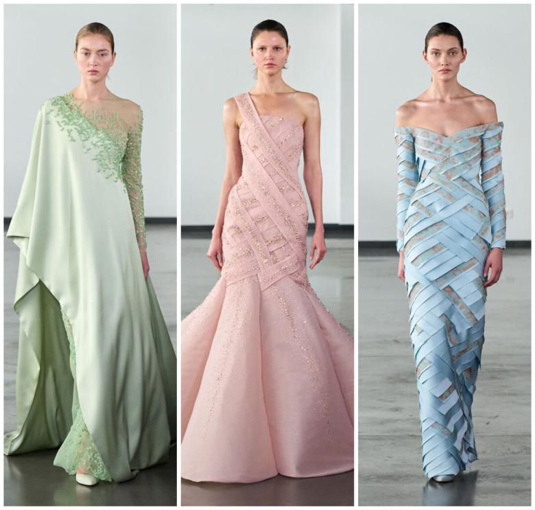 أزياء رامي العلي 2026: تفاصيل متناغمة وألوان أنثوية راقية