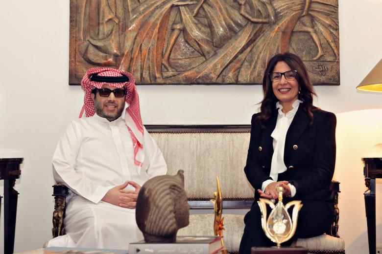 معالي المستشار تركي آل الشيخ ووزيرة الثقافة المصرية