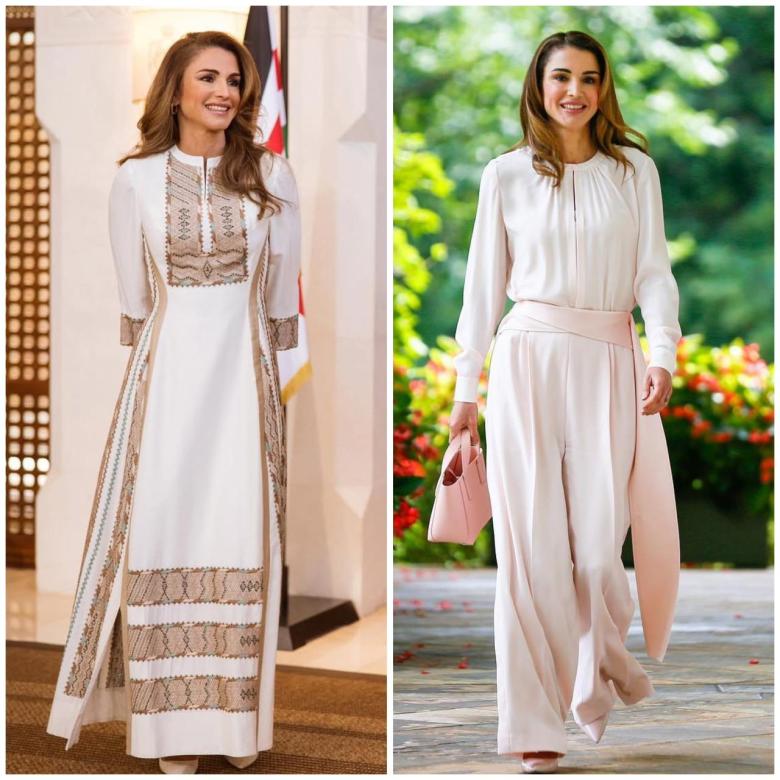 الأزياء المحتشمة بأسلوب الملكة رانيا وصيحة الـ Quiet Luxury