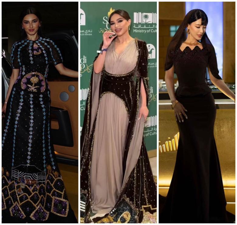 إطلالات المؤثرات السعوديات والعربيات بكأس السعودية 2026