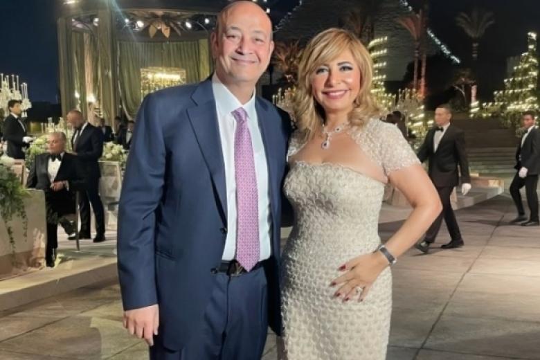 عمرو أديب ولميس الحديدي