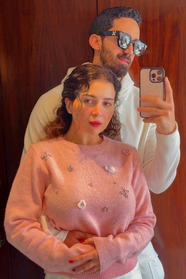 مي عز الدين و أحمد تيمور