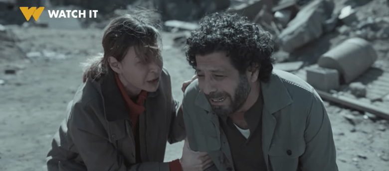 مشهد من الحلقة الأخيرة لمسلسل صحاب الأرض