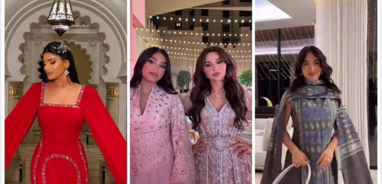 سحور نهى نبيل يجمع أبرز المؤثرات بإطلالات قفاطين فاخرة