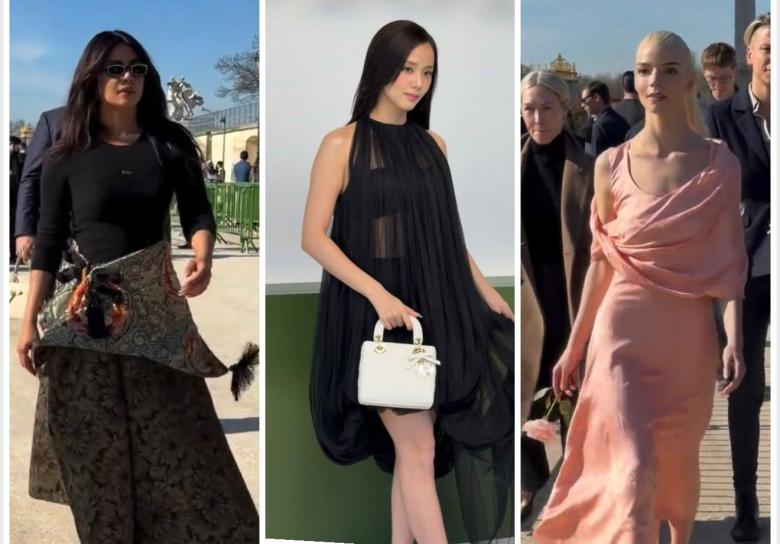 النجمات باطلالات من ديور في عرض العلامة لموسم خريف 2026 