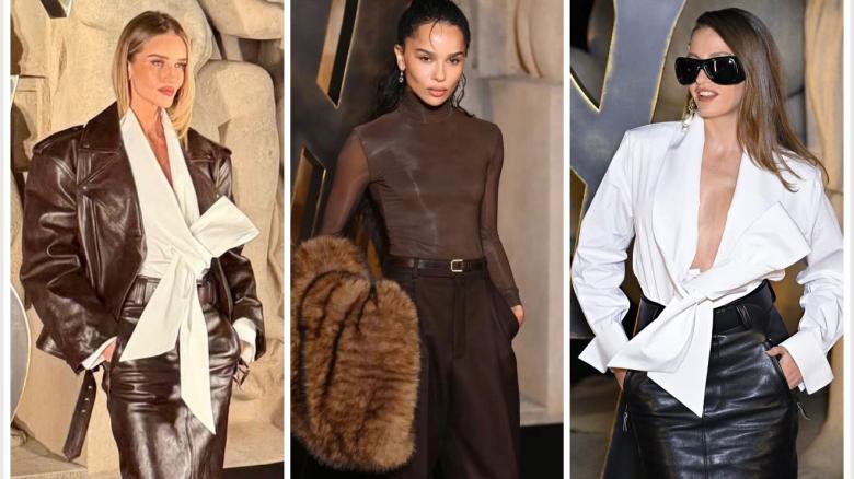 لوكات ملفتة للنجمات في عرض سان لوران خريف 2026