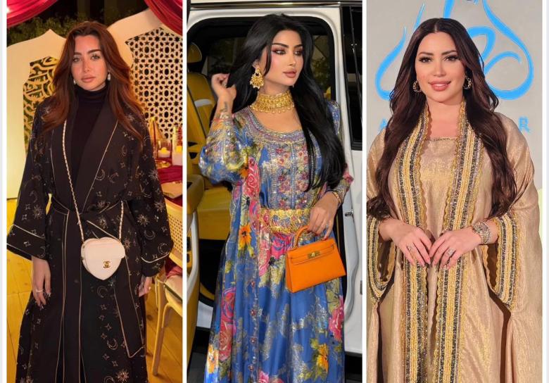إطلالات شرقية للنجمات والمؤثرات بعبايات وقفاطين في رمضان