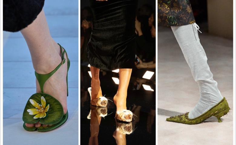 أحذية سرقت الأضواء على منصات ميلانو وباريس