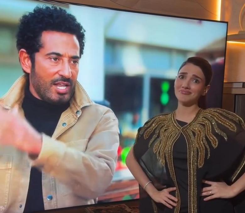 نارين بيوتي و عمرو سعد - صورة معدلة