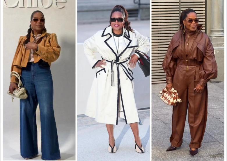 أوبرا وينفري تلفت الأنظار في عروض الأزياء في باريس