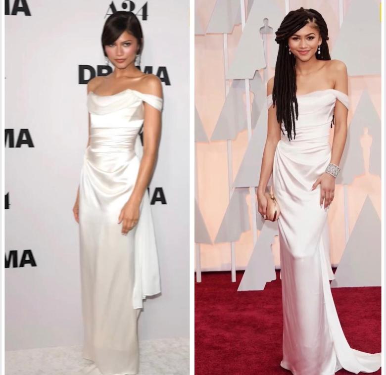 زندايا تعيد إحياء فستان الأوسكار من عام 2015 باطلالة جديدة