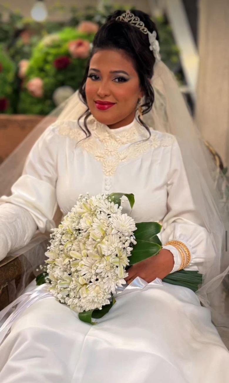 لولوة الملا من كواليس تصوير مشهد الزفاف لمسلسل الغميضة 