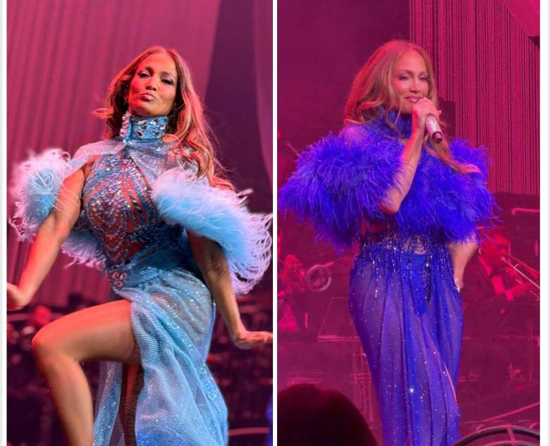 إطلالات مسرحية لافتة لجينيفر لوبيز بتوقيع شربل زوي 